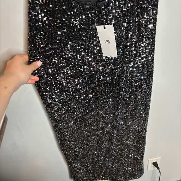 NWT LPA Andrea Dress Sequin Party Dress Open Back - Picture 11 of 11